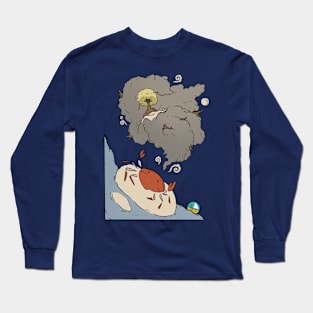 Dreaming Crab Sea Animal Crustacean Art Long Sleeve T-Shirt